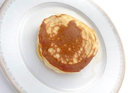 Pancakes with strawberry Stock Photos