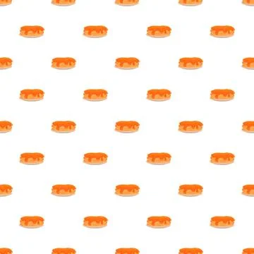 Pancakes with syrup pattern on white background Stock Illustration