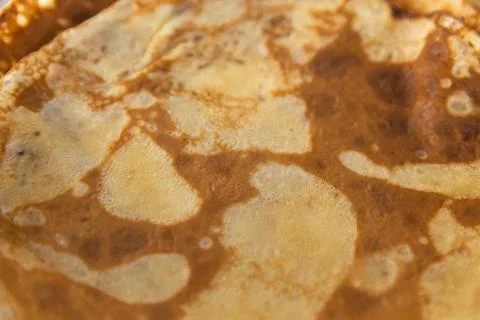 Pancakes texture on kithcen table - Flatlay top view Stock Photos