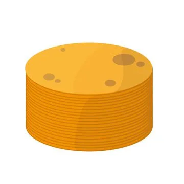 Pancakes vector flat icon. Baking crepes. Breakfast concept. Cartoon icon 스톡 일러스트