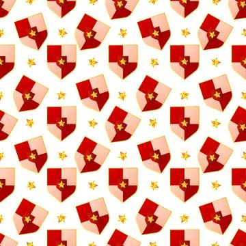 Pancasila day seamless pattern. Repeat pattern. Illustrazione stock