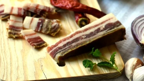 Pancetta Stock Footage 103100995