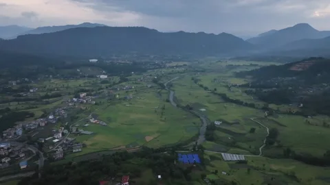 Panchkhal Evening view. nepal Stock Footage 288597064