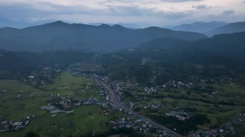 Panchkhal evening view. Nepal Stock Footage 288597066