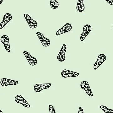 Pancreas human line seamless pattern Stockillustratie