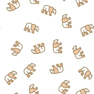 Panda animal vector seamless pattern イラスト素材