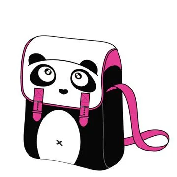 Panda Bag Stock-Illustration