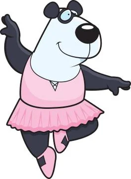 Panda Ballerina Stock Illustration