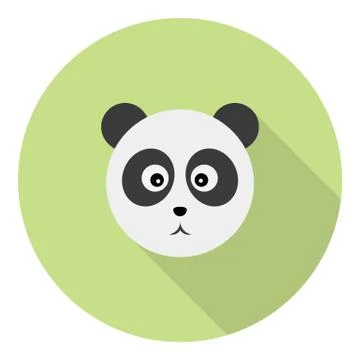 Panda Cute Portrait Stock Illustration
