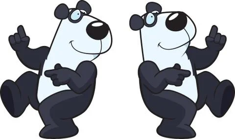 Panda Dancing Stock Illustration