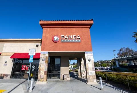 Panda Express building store front exterior Street Straight View Stock Photos