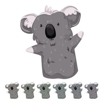 Panda hand puppet cartoon vector graphic Stock Illustration