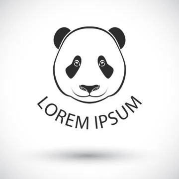 Panda Head Vector Stock Illustration