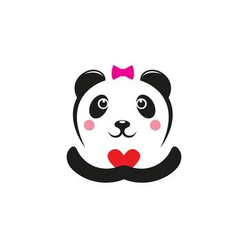 Panda icon Template vector illustration Stock Illustration