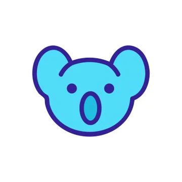 Panda icon vector. Isolated contour symbol illustration Иллюстрация