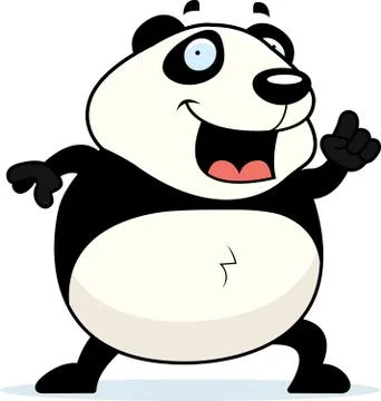 Panda idea Stock Illustration