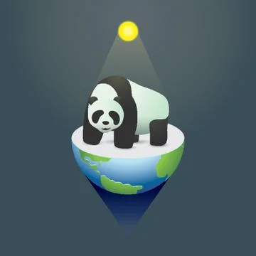 Panda Illustrazione stock