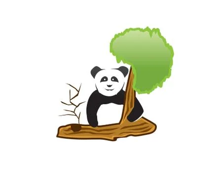 Panda illustration Stock Illustration