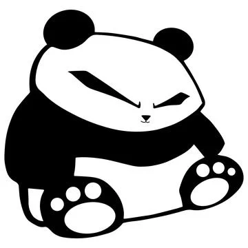 Panda-kawaii Иллюстрация