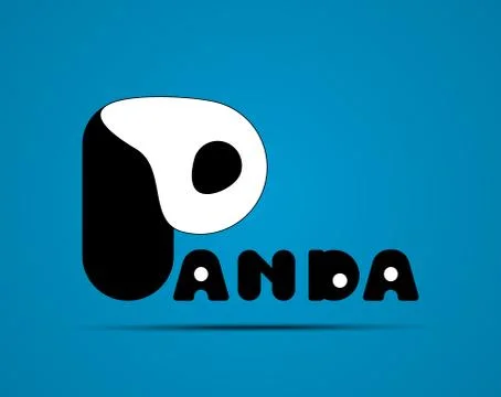 Panda logo Stock Illustration