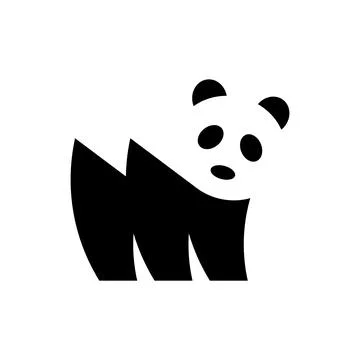 Panda logo Stock Illustration