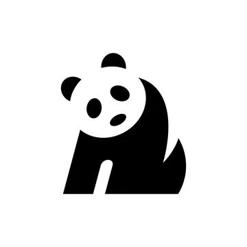 Panda logo Stock Illustration