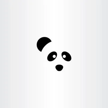 Panda logo vector icon symbol Illustrazione stock