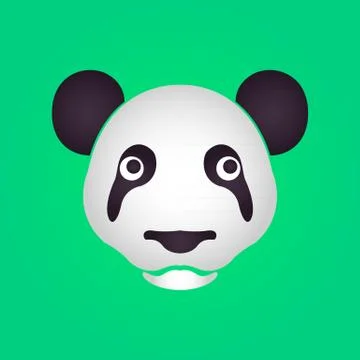 Panda logo vector Stock Illustration