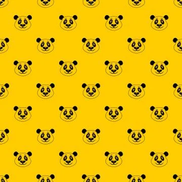 Panda pattern vector Illustrazione stock