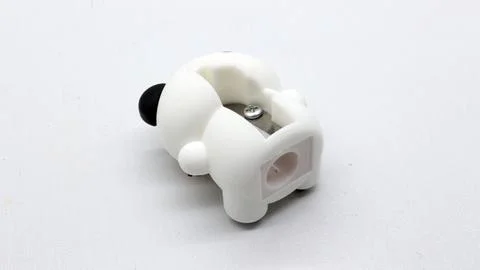 Panda pencil sharpener isolated Stock Photos