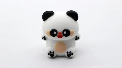 Panda pencil sharpener isolated Stock Photos