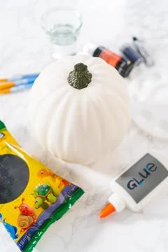 Panda Pumpkin Stock Photos
