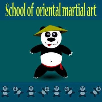 Panda sport Stock Illustration