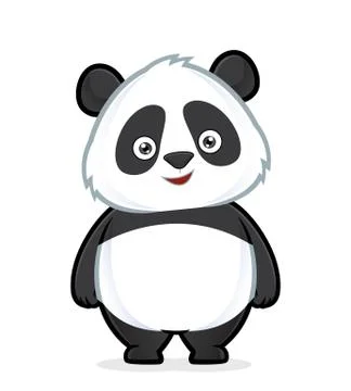Panda standing Stock Illustration