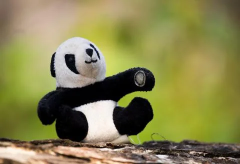 Panda teddy bear Stock Photos