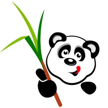 Panda vector head Stock Illustration