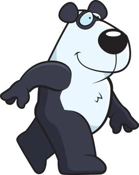 Panda Walking Stock Illustration