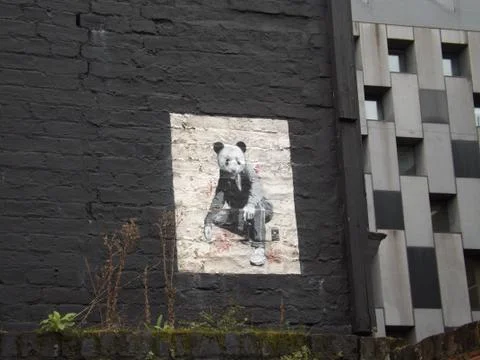 Panda Wall Art Stock Photos