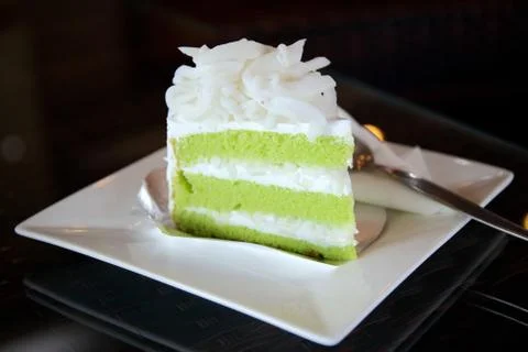 Pandan Cake Stock Photos