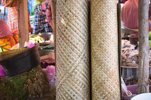 Pandan mat Stockfoto's