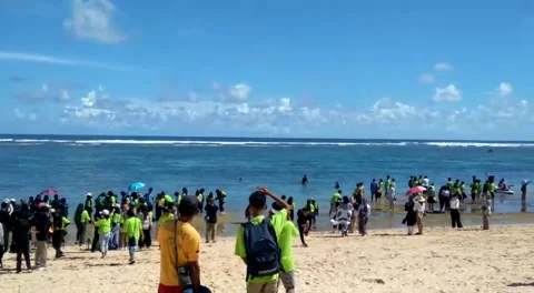 Pandawa beach bali Stock Footage 235134687