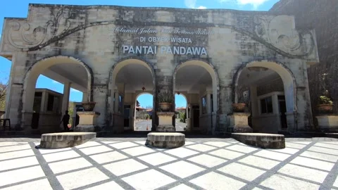 Pandawa beach exit Stock Footage 170647600
