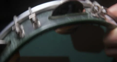 Pandeiro playing slow motion close up 4K Stock Footage 148894983