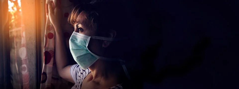 Pandemic light and shadow image Stock Photos