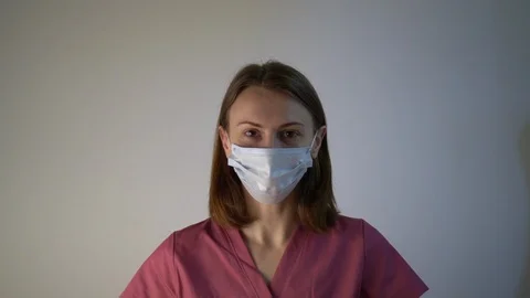 Pandemic portrait Stock Footage 126101992