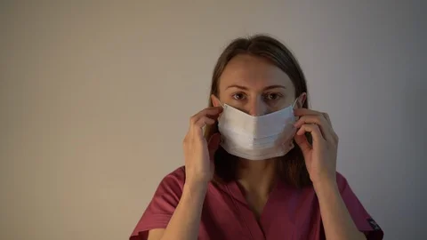 Pandemic portrait Stock Footage 126111311