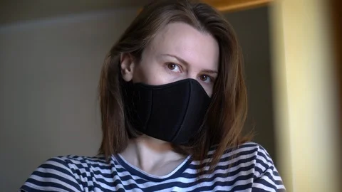 Pandemic portrait Stock Footage 128971626