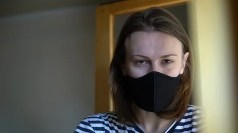 Pandemic portrait Stock Footage 128972184