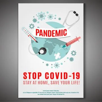 Pandemic poster image イラスト素材