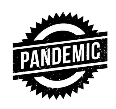 Pandemic rubber stamp Stock Illustration